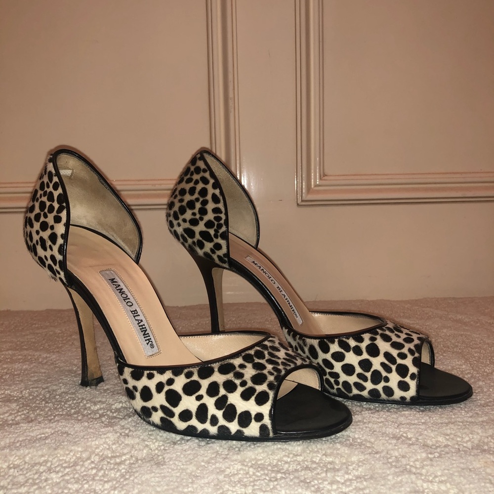 Open toe vintage Manolo Blahnik heels